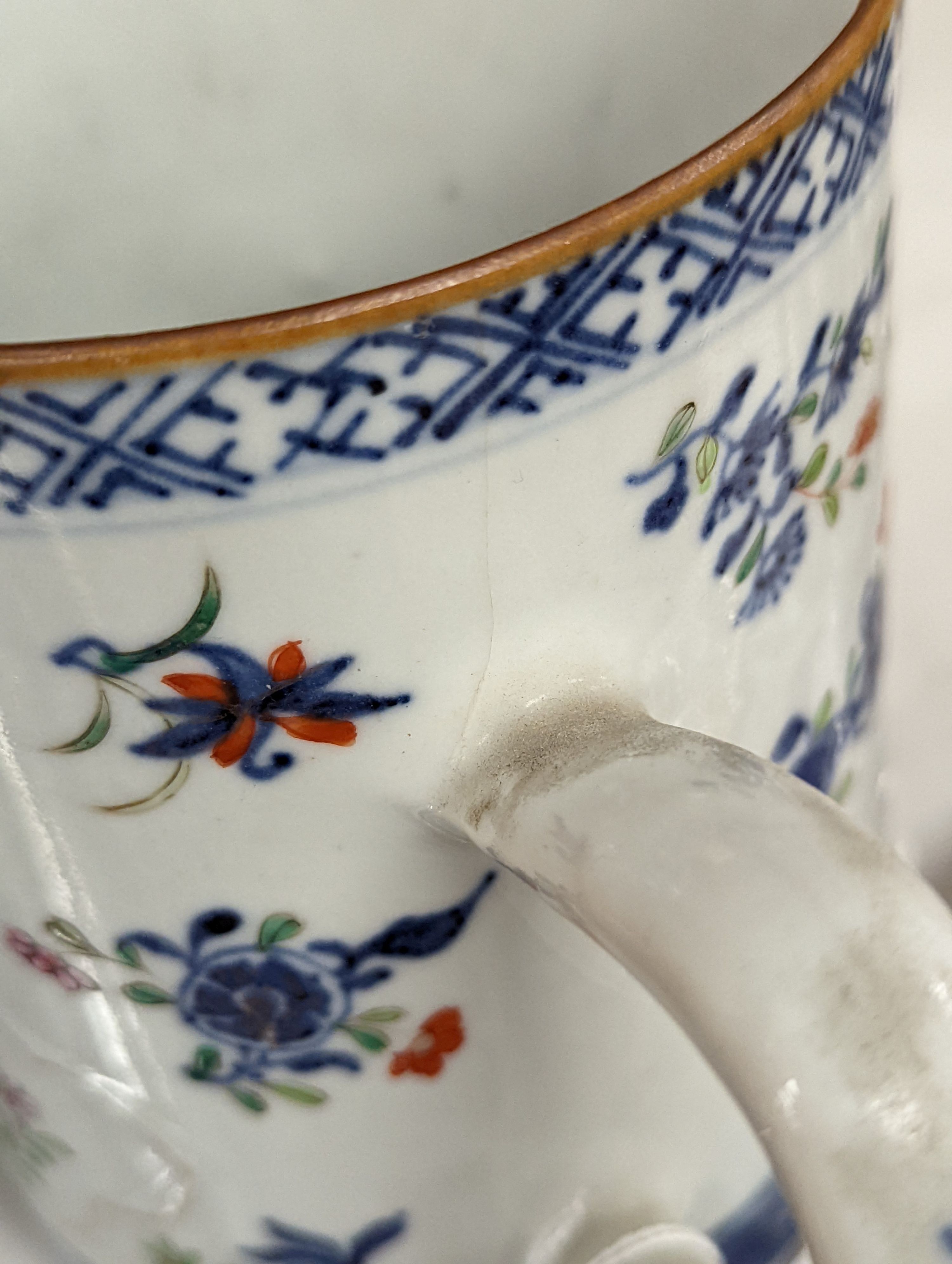 A 19th century Chinese blue and white tulip vase, painted with the pavilion of Prince Teng - 24cm high